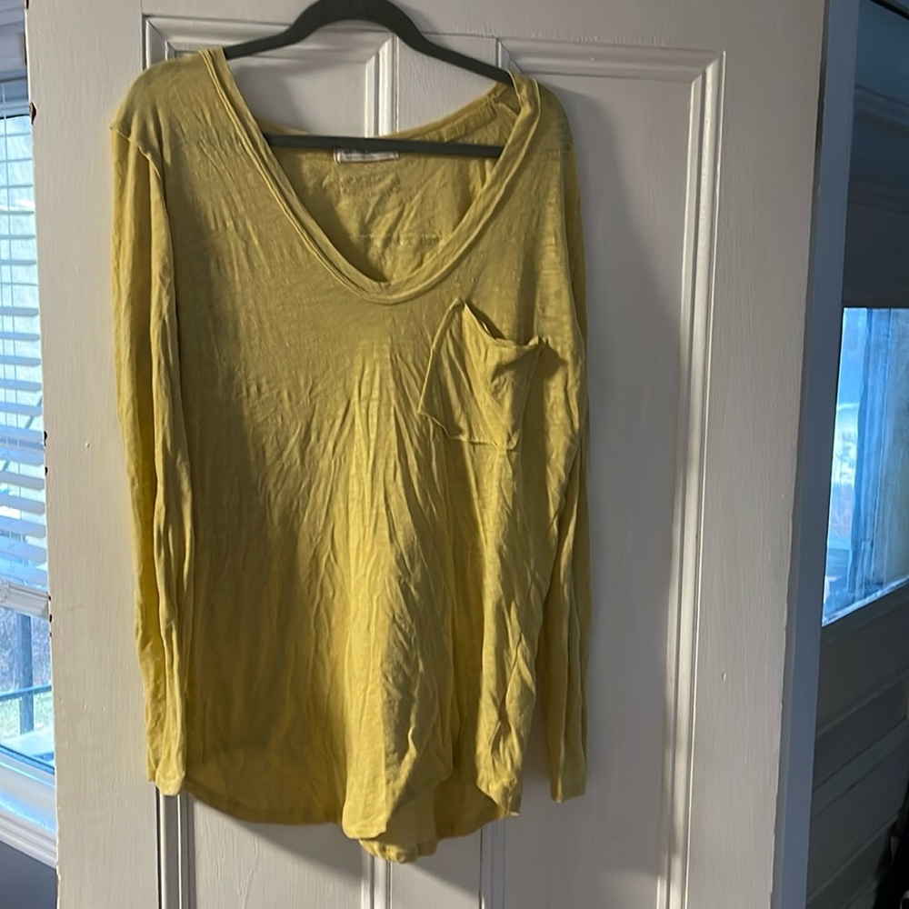 Free people slouchy oversized shirt